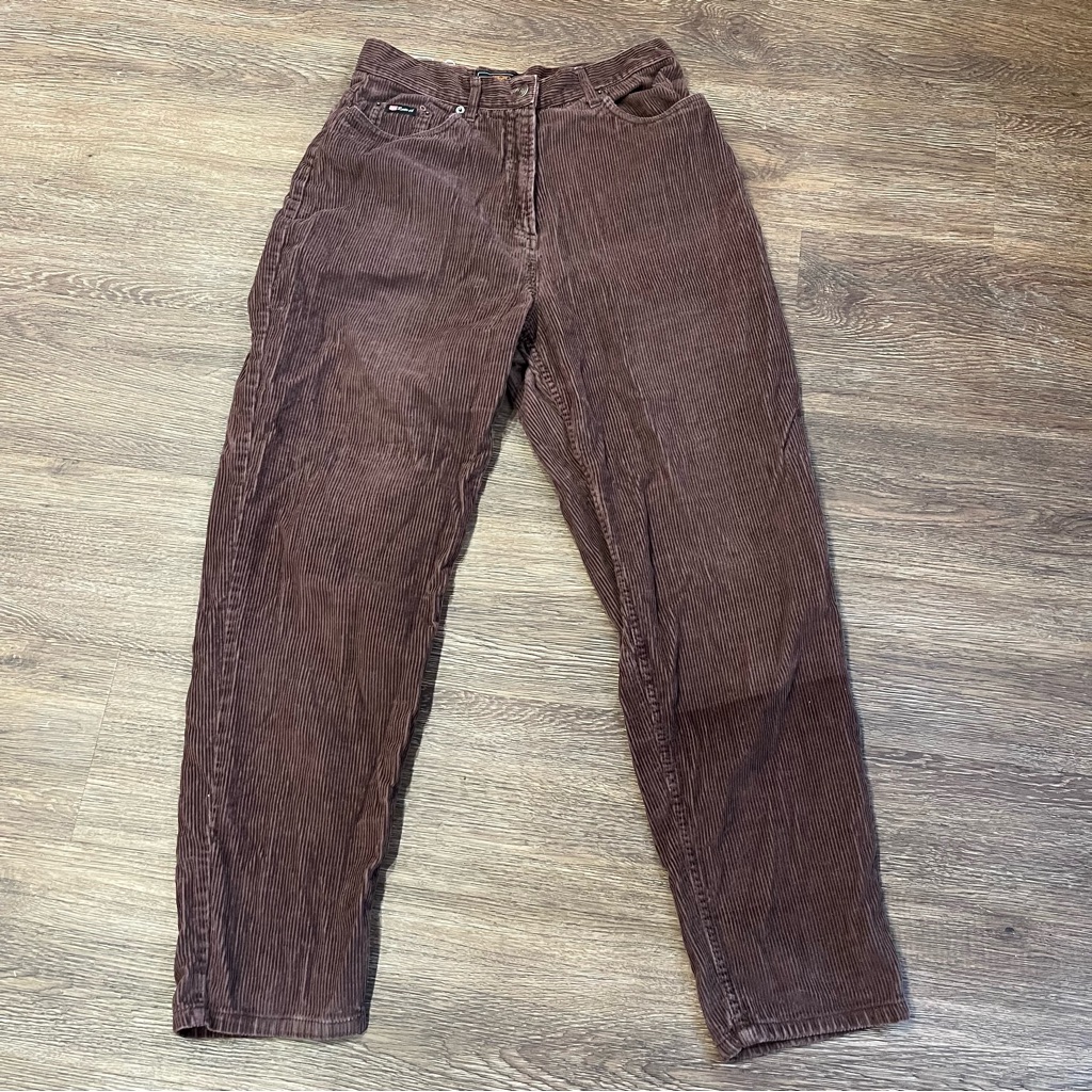 Brown Corduroy Pants Brand Route 66 Size 12 Good Condition